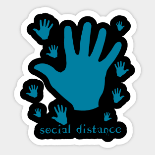 Social distance Sticker